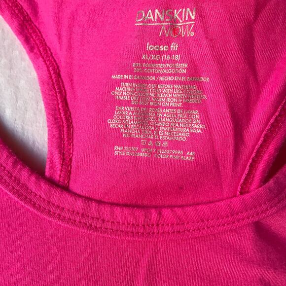 Danskin Now Loose Fit Women’s Sleeveless Tank Top Size L, Pink, Gotta Run - Picture 5 of 6